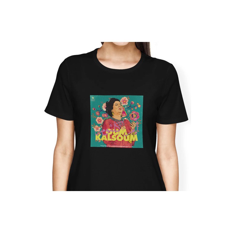 T-Shirt Noir "Oum Kalsoum/أم كلثوم"