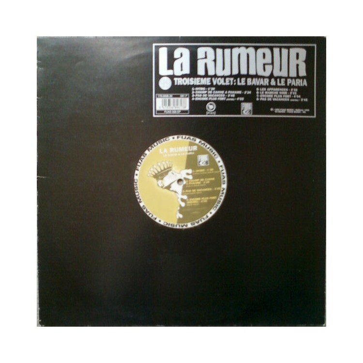 La Rumeur "Troisième volet: Le Bavard & Le Paria" Vinyle Simple La Rumeur "Troisième volet: Le Bavard & Le Paria" Vinyle Simple