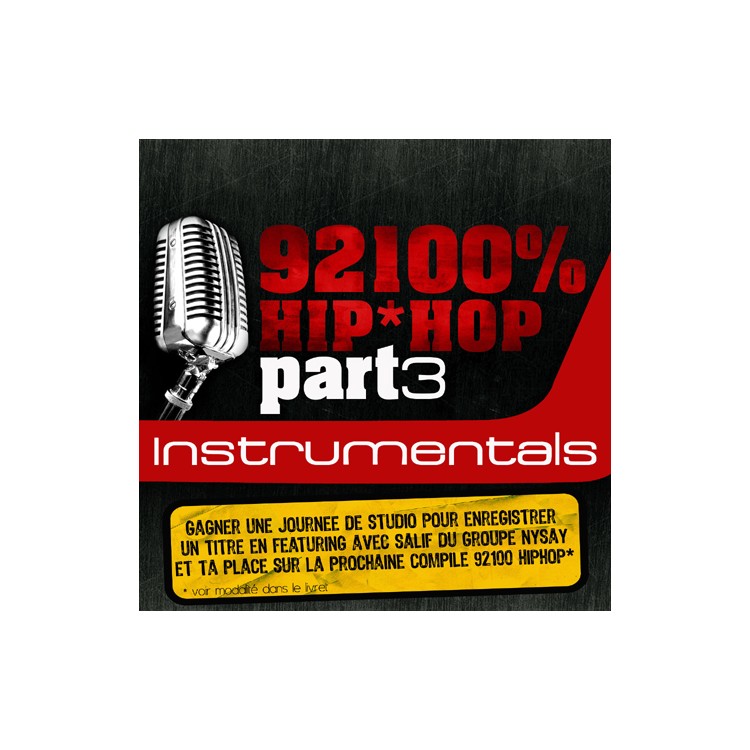 92100% Hip-Hop "Instrumentals" Part 3 cd