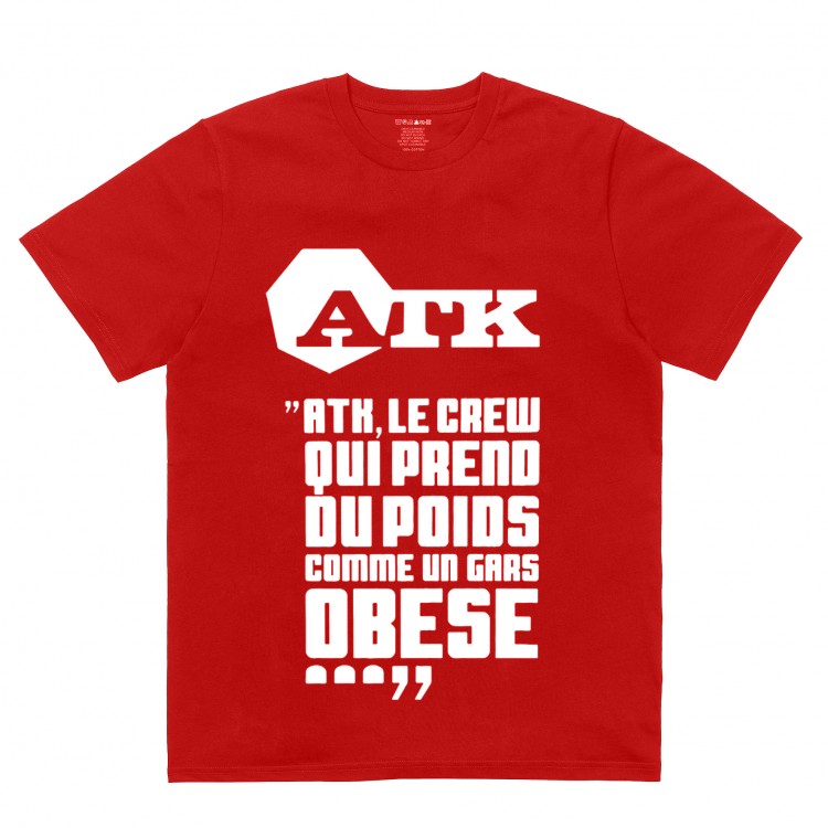 ATK T-shirt logo "Crew Rouge"