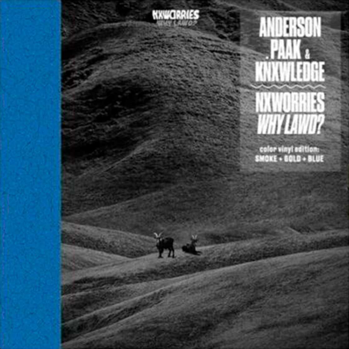 Nxworries (Anderson Paak x Knxwledge) "Why lawd" Vinyle Simple Couleur Smoke Gold Blue - Addictive Store