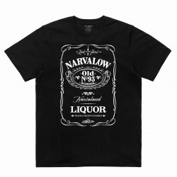Narvalow Jack Da T-Shirt Noir Logo Liquor Blanc
