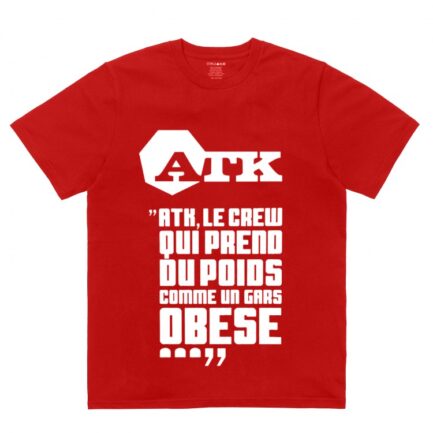 ATK T-Shirt "Crew" Rouge